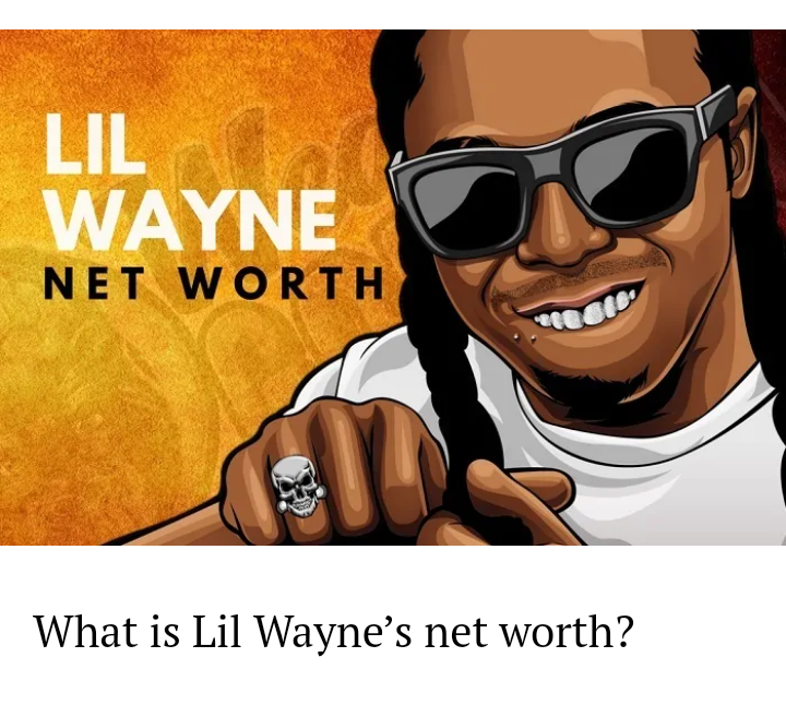 Lil Wayne Networth and Biography